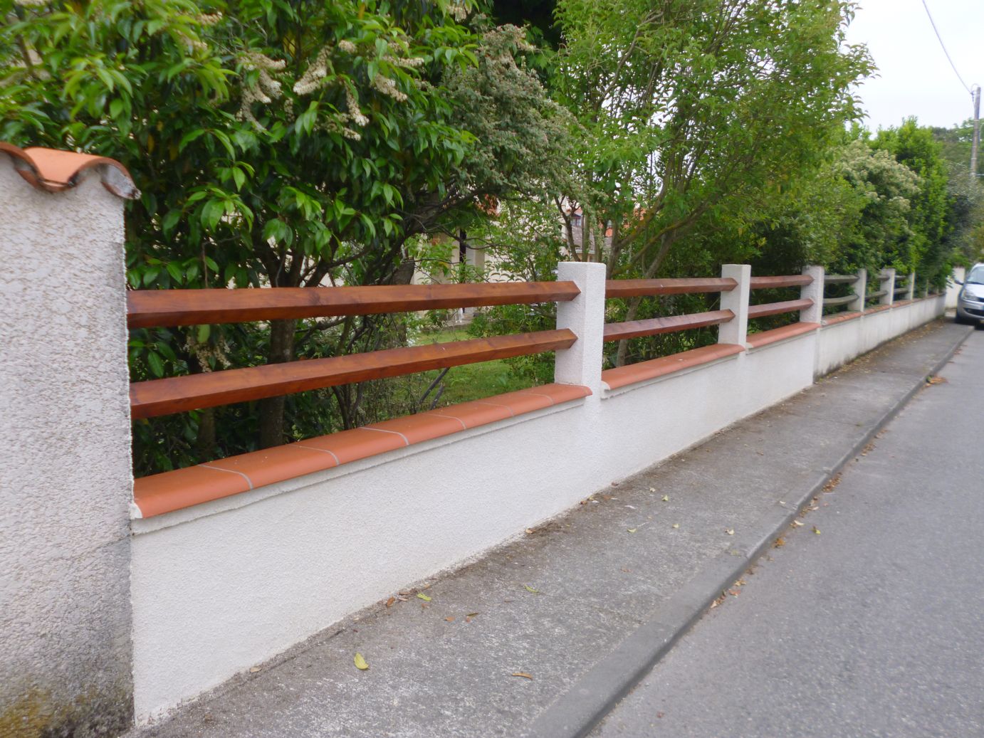Reprise d’un mur de clôture à Tournefeuille